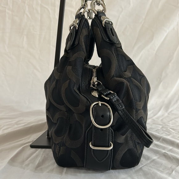 Coach Mia Opt Art Sateen Maggie Shoulder Bag Black #15757 - Picture 5 of 13